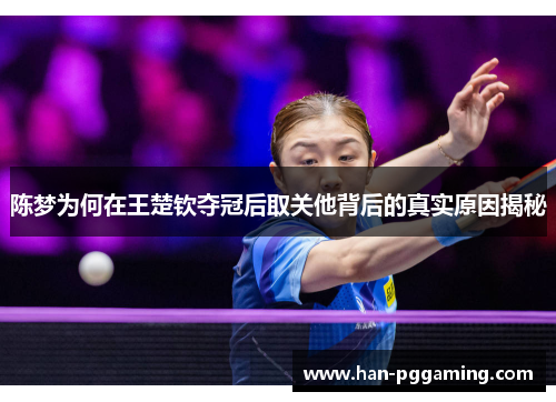 陈梦为何在王楚钦夺冠后取关他背后的真实原因揭秘