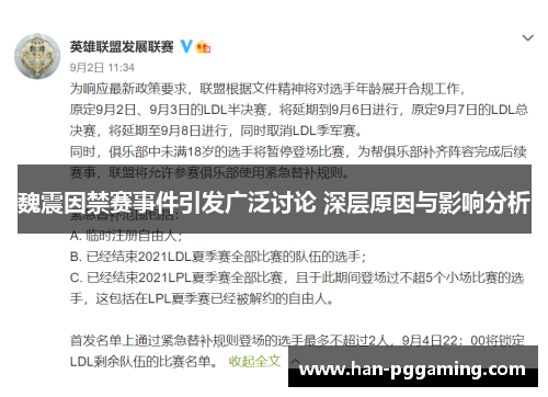 魏震因禁赛事件引发广泛讨论 深层原因与影响分析